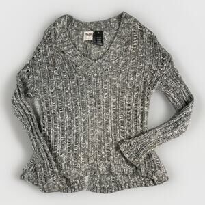 Harley Davidson Motor Clothes Sweater Womens M Mohair Open Back Grunge Biker